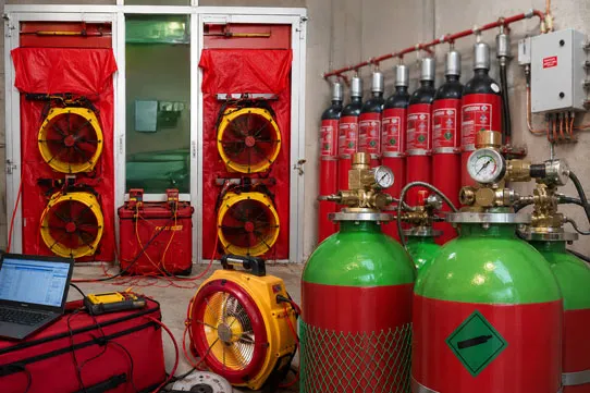 Installation d'extinction automatique à gaz (IEAG) en Bretagne, Pays de Loire et Grand-Ouest de la France